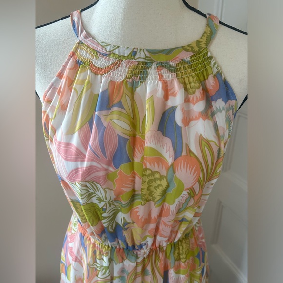 Bloomingdale's Dresses & Skirts - Bloomingdales Aqua Floral Dress